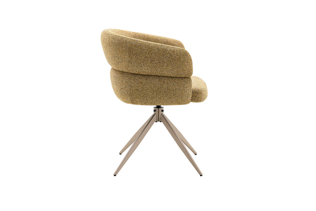 Chaise Leonie Pivotante – WZ coffee-4 Jaune Pied Beige - vue 6