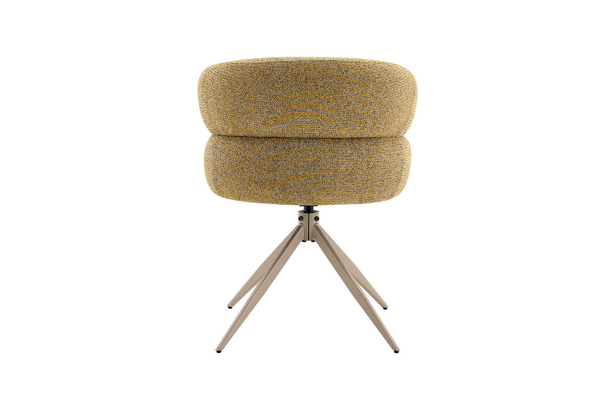 Chaise Leonie Pivotante – WZ coffee-4 Jaune Pied Beige - vue 7