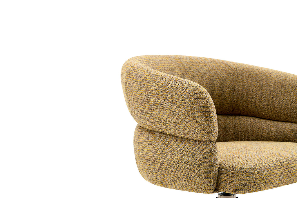Chaise Leonie Pivotante – WZ coffee-4 Jaune Pied Beige - vue 8