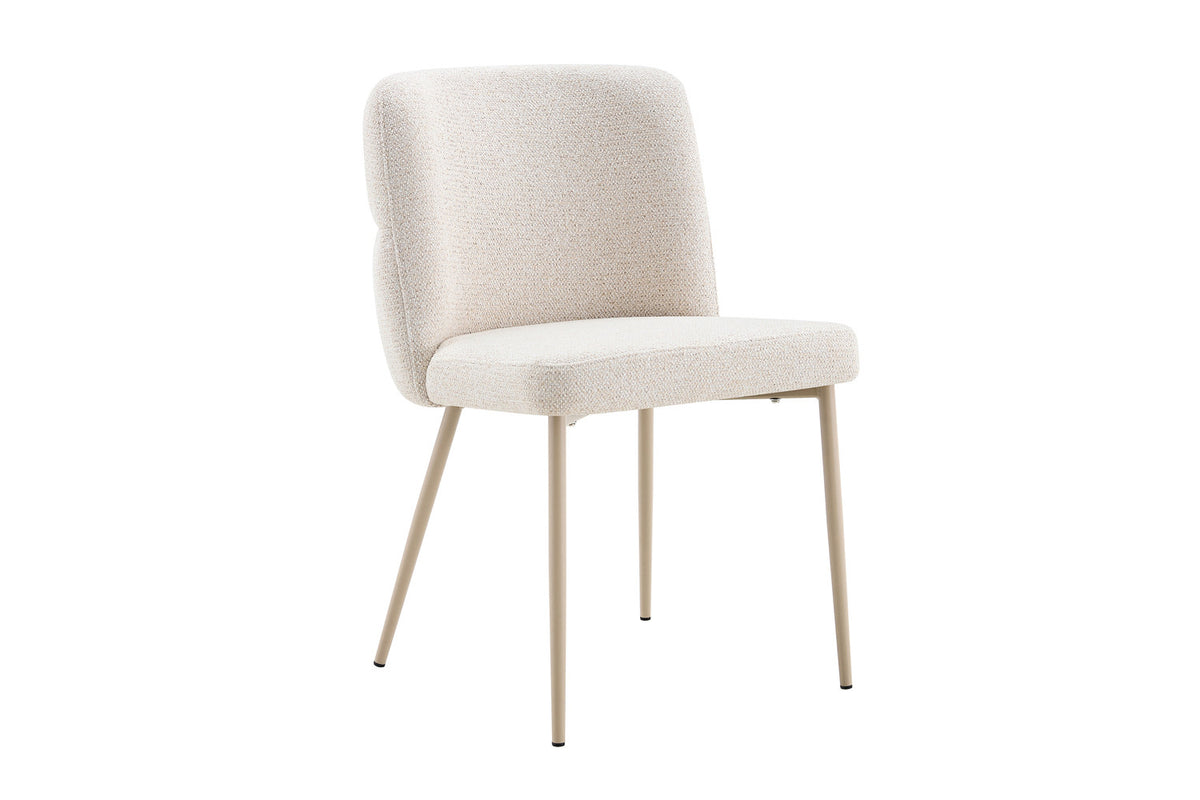 Chaise Alix Tissu WZ Coffee-1 Beige – Pied Beige - vue 5