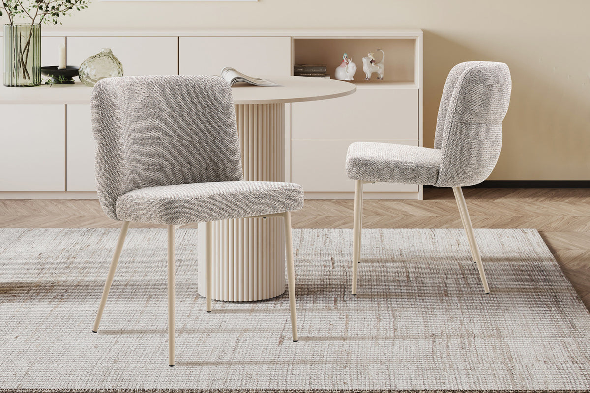 Chaise Alix Tissu WZ Coffee-2 Poivre – Pied Beige