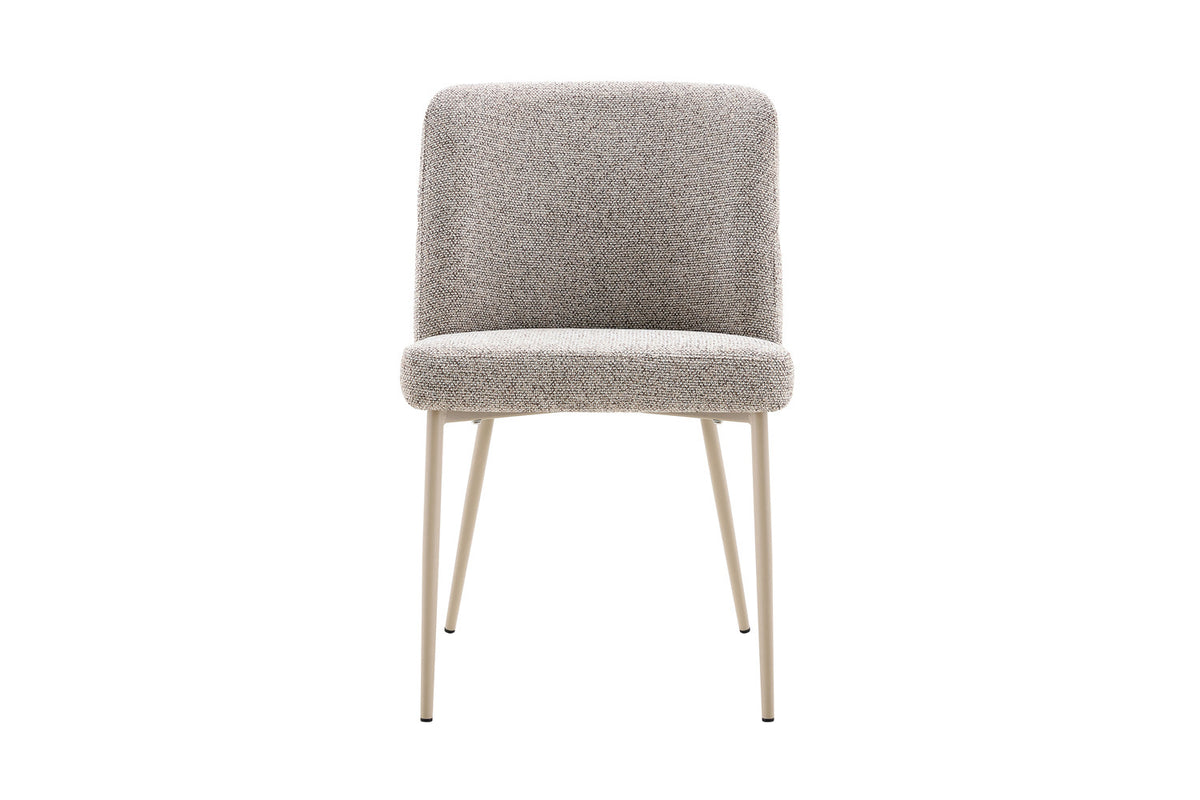 Chaise Alix Tissu WZ Coffee-2 Poivre – Pied Beige - vue 4