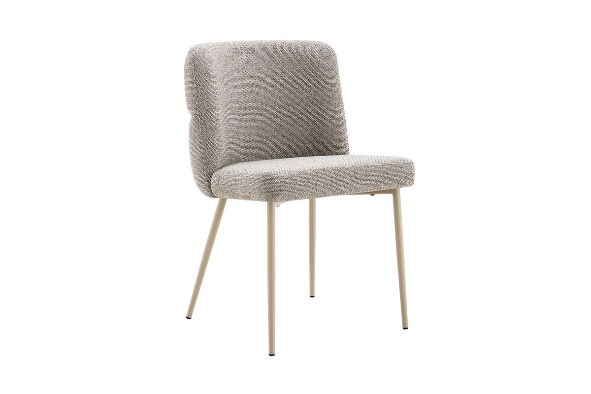 Chaise Alix Tissu WZ Coffee-2 Poivre – Pied Beige - vue 5