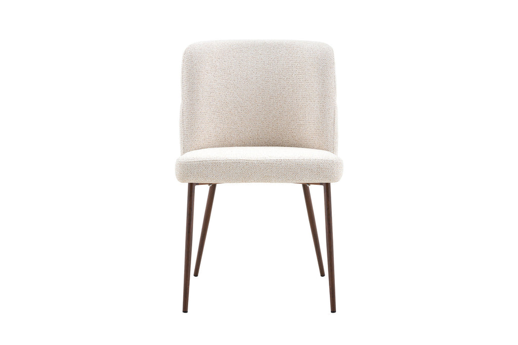 Chaise Alix Tissu WZ Coffee-1 Beige – Pied Noyer - vue 4