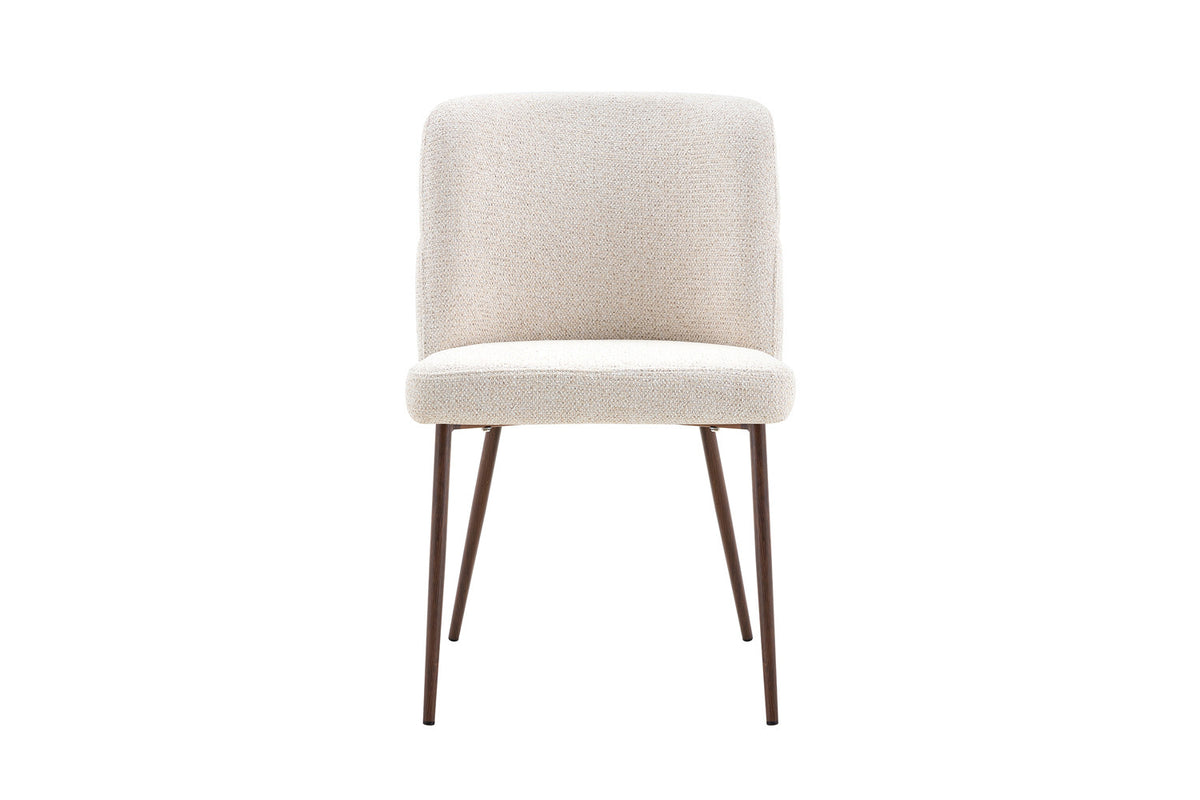 Chaise Alix Tissu WZ Coffee-1 Beige – Pied Noyer - vue 4