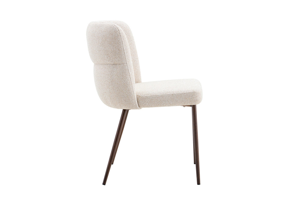 Chaise Alix Tissu WZ Coffee-1 Beige – Pied Noyer - vue 6
