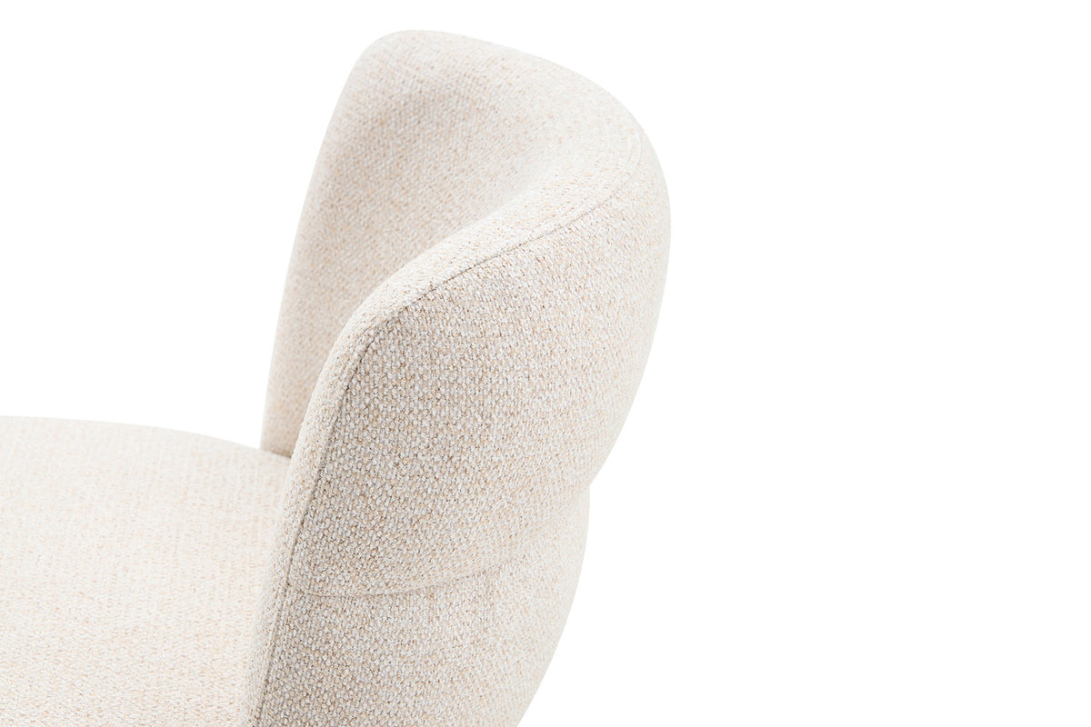 Chaise Alix Tissu WZ Coffee-1 Beige – Pied Noyer - vue 8