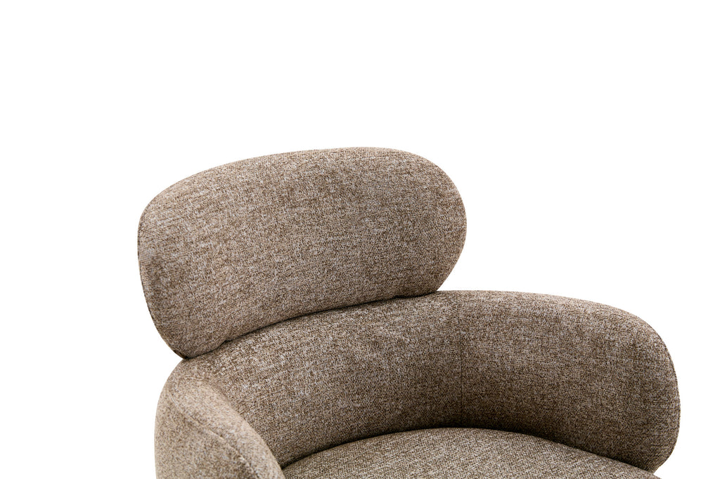 Chaise Roxane noyer Pivotant Tissu Ote Focus-178 Poivre - vue 8