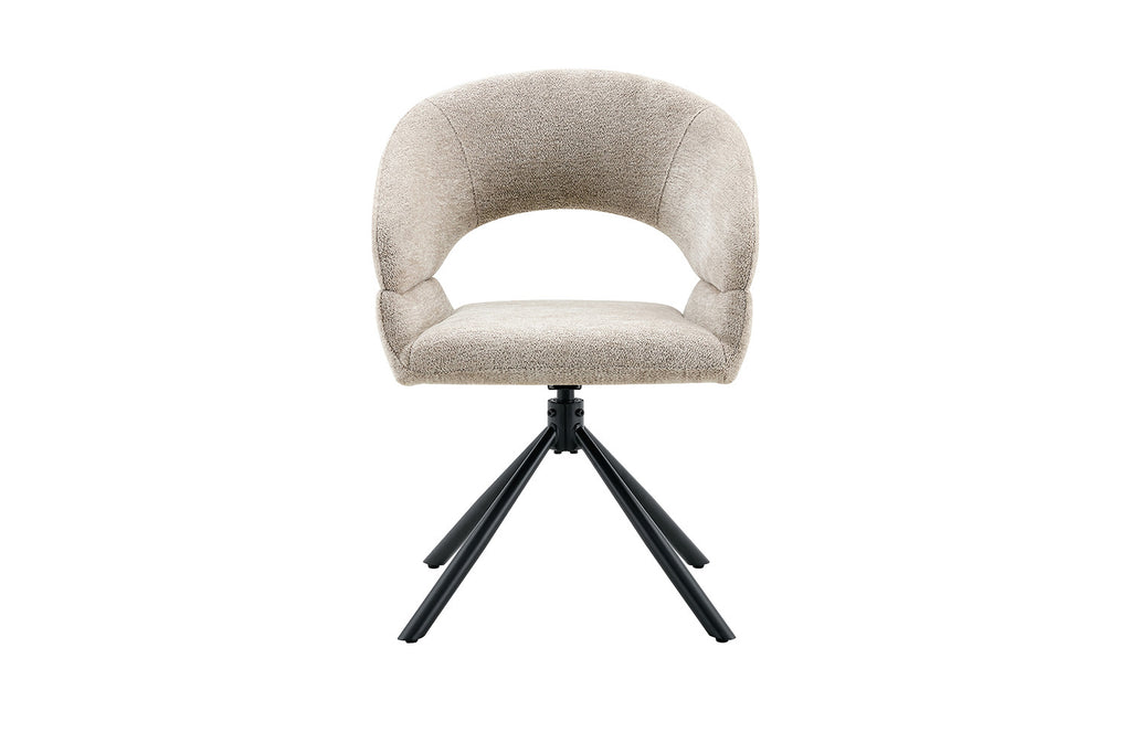 Chaise Amber Pivotant Tissu Miracle MTT1018-5 Beige - vue 4