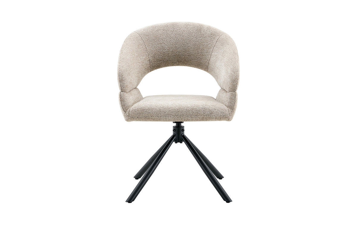 Chaise Amber Pivotant Tissu Miracle MTT1018-5 Beige - vue 4