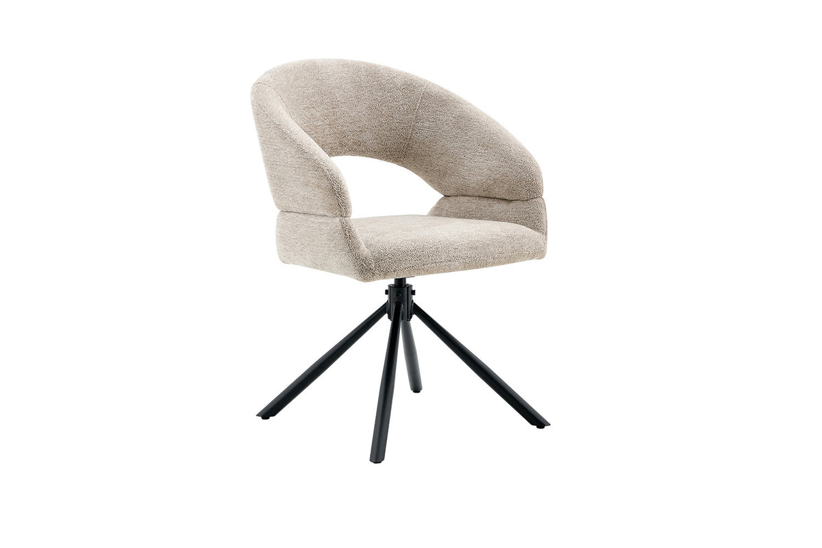 Chaise Amber Pivotant Tissu Miracle MTT1018-5 Beige - vue 5
