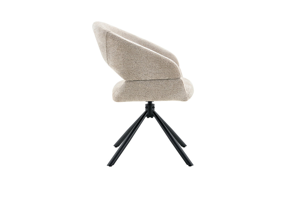 Chaise Amber Pivotant Tissu Miracle MTT1018-5 Beige - vue 6