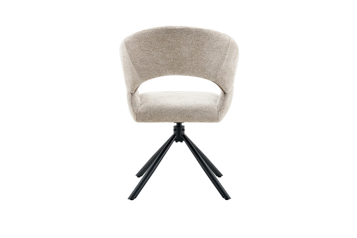 Chaise Amber Pivotant Tissu Miracle MTT1018-5 Beige - vue 7