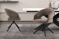 Chaise Amber Pivotant Tissu Miracle MTT1018-8 Poivre