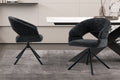 Chaise Amber Pivotant Tissu Miracle MTT1018-27 Noir
