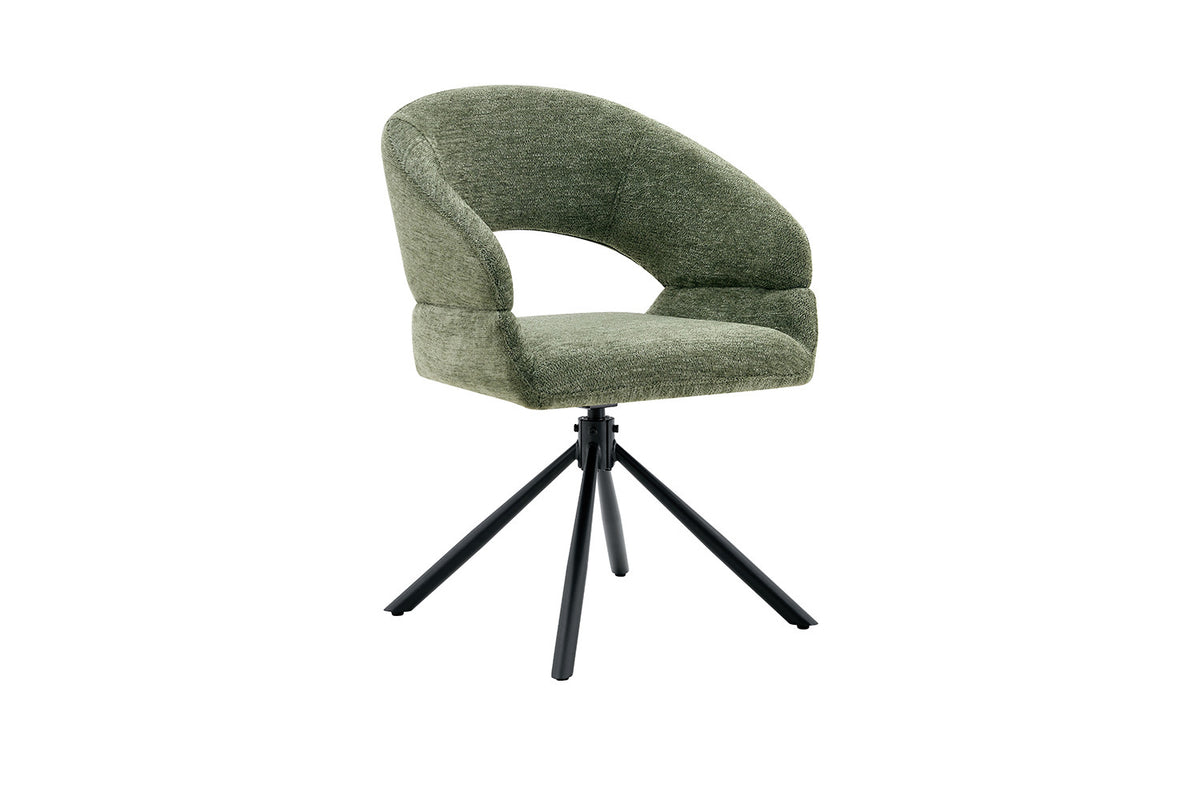 Chaise Amber Pivotant Tissu Miracle MTT1018-10 Vert - vue 5