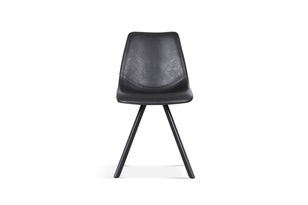 Chaise Emma similicuir Noir
