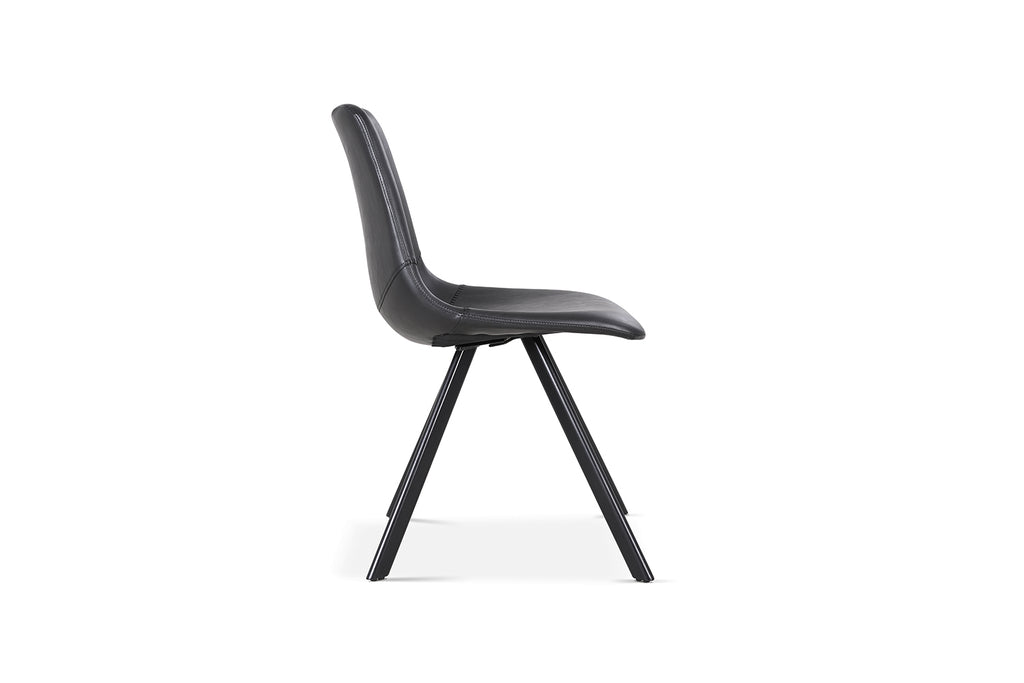 Chaise Emma similicuir Noir
