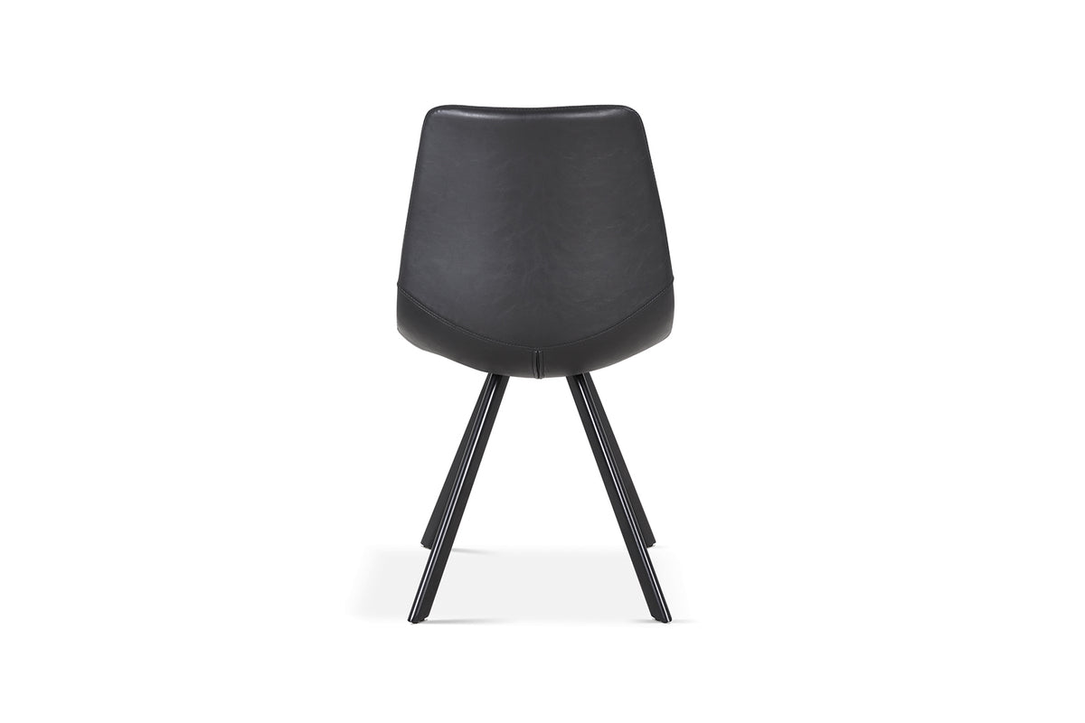 Chaise Emma similicuir Noir