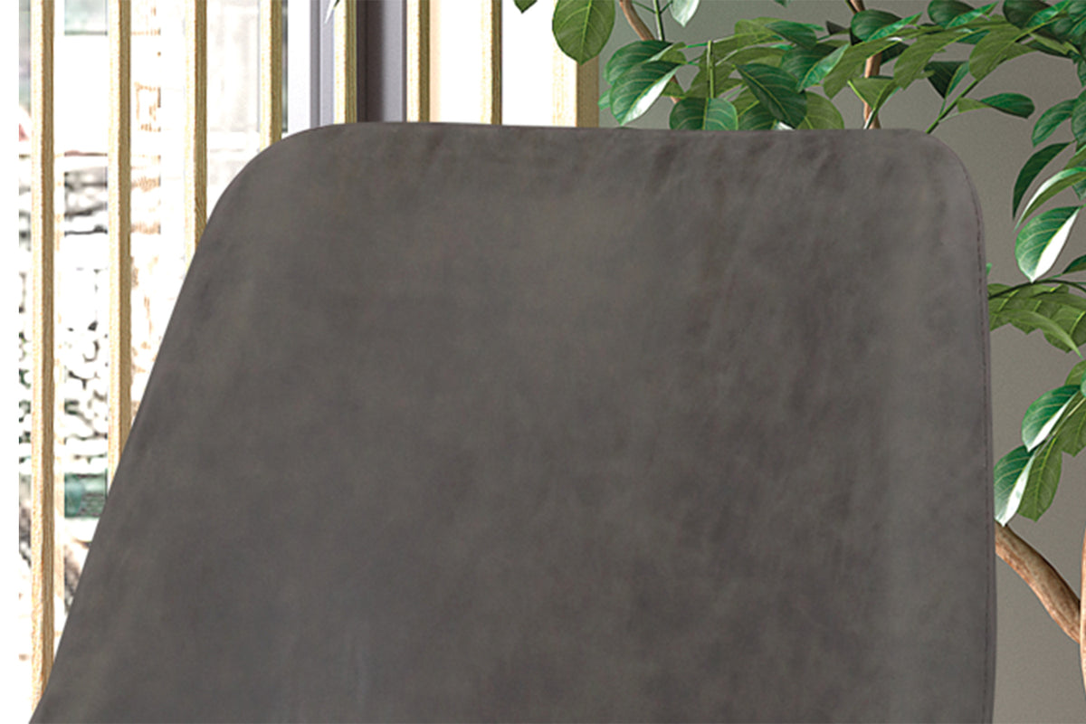 Chaise Mirano similicuir Gris clair