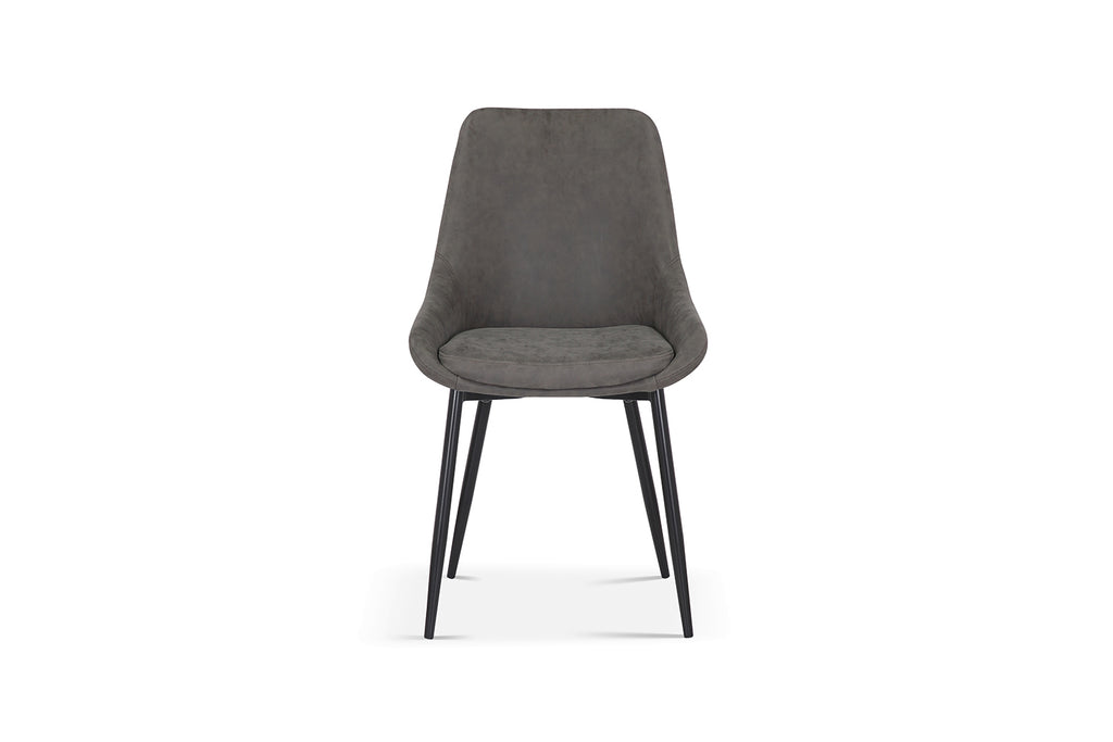 Chaise Mirano similicuir Gris clair