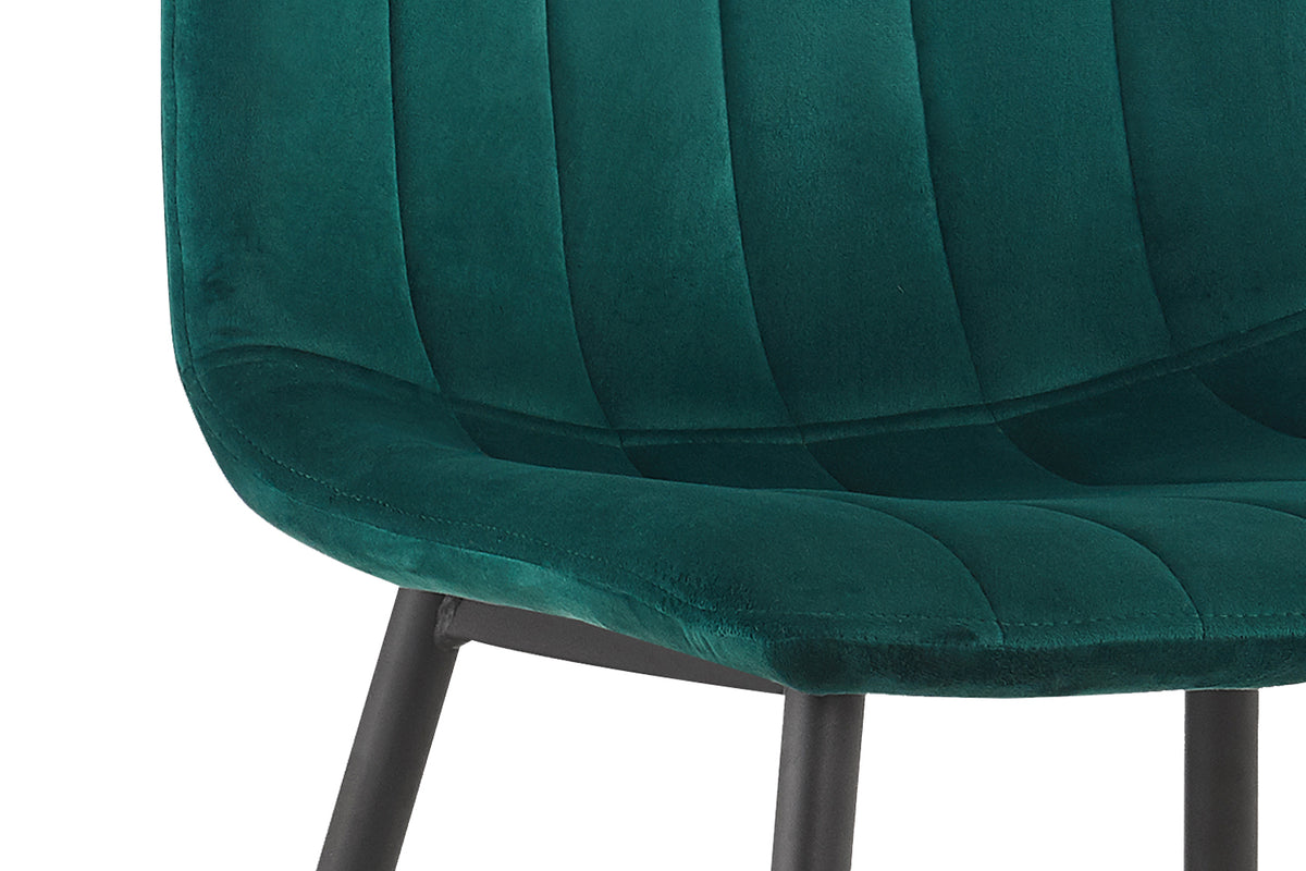 Chaise Willis Velours Vert
