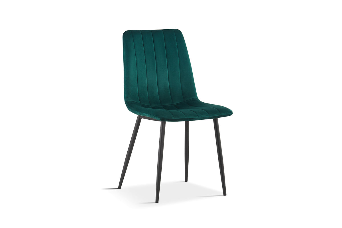 Chaise Willis Velours Vert