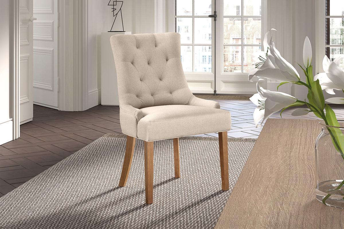 Chaise Fancy Tissu Sable