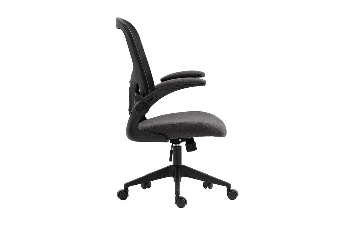 Chaise de bureau Marcos maille respirante Noir/Gris