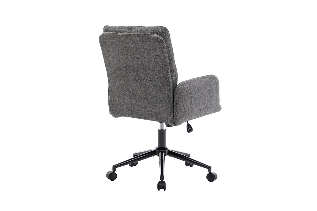 Chaise de bureau Aimé Tissu Gris foncé
