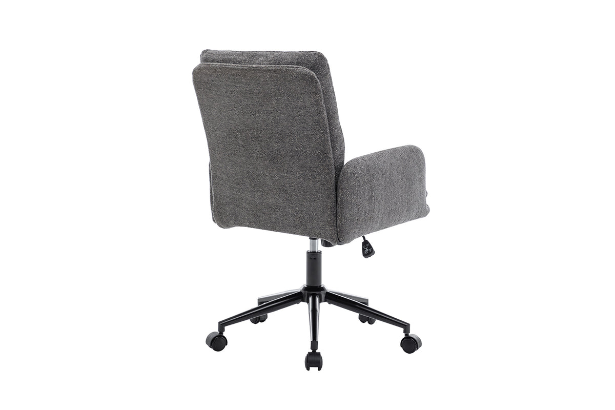 Chaise de bureau Aimé Tissu Gris foncé