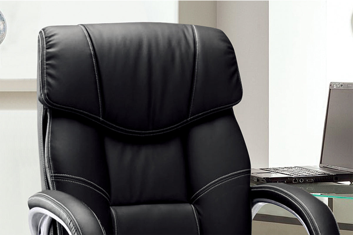 Chaise de bureau Dali similicuir Noir