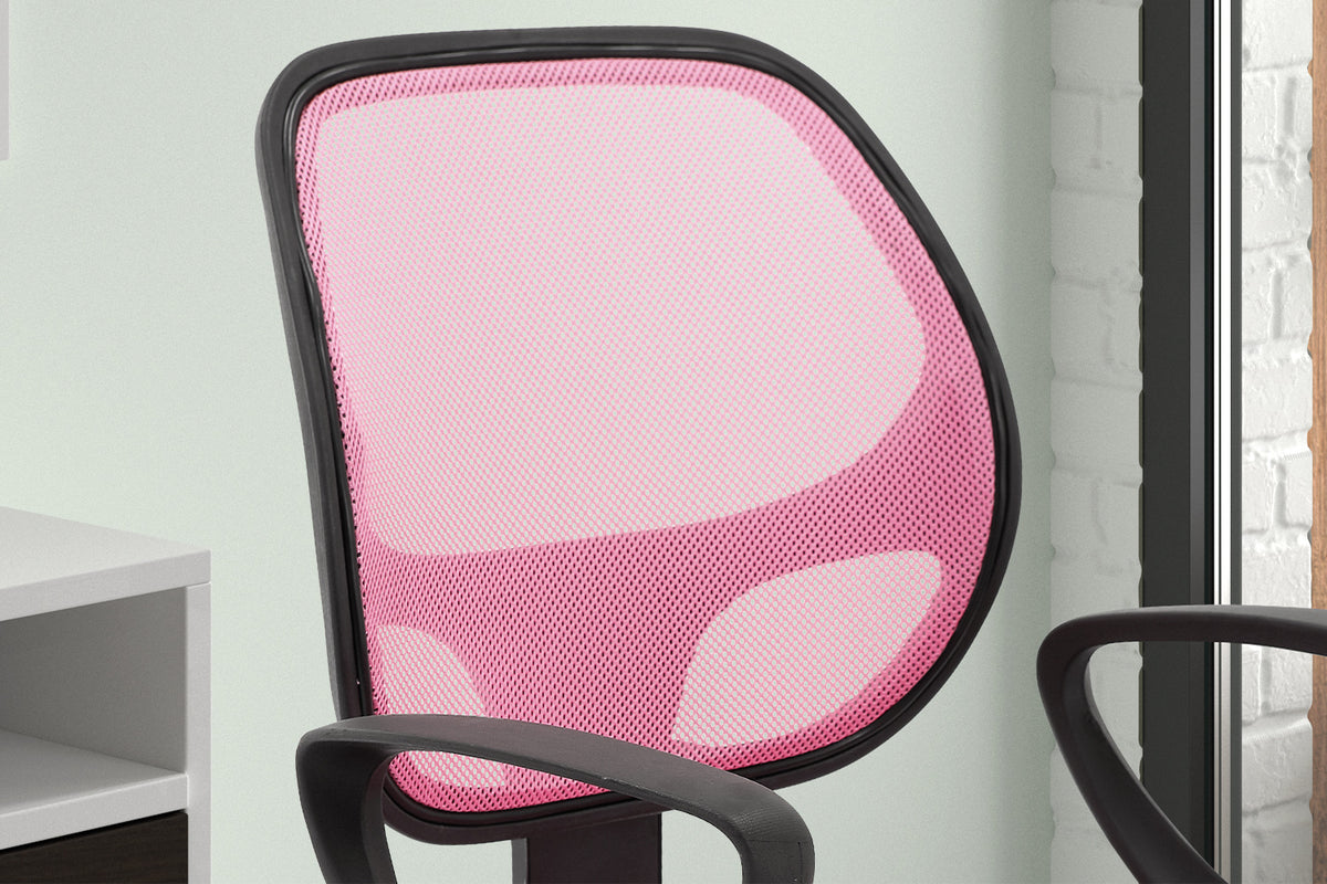 Chaise de bureau Hippa maille respirante Rose