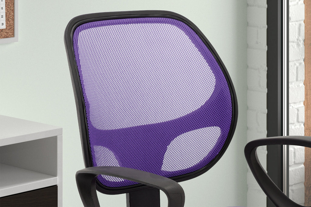 Chaise de bureau Hippa maille respirante Mauve