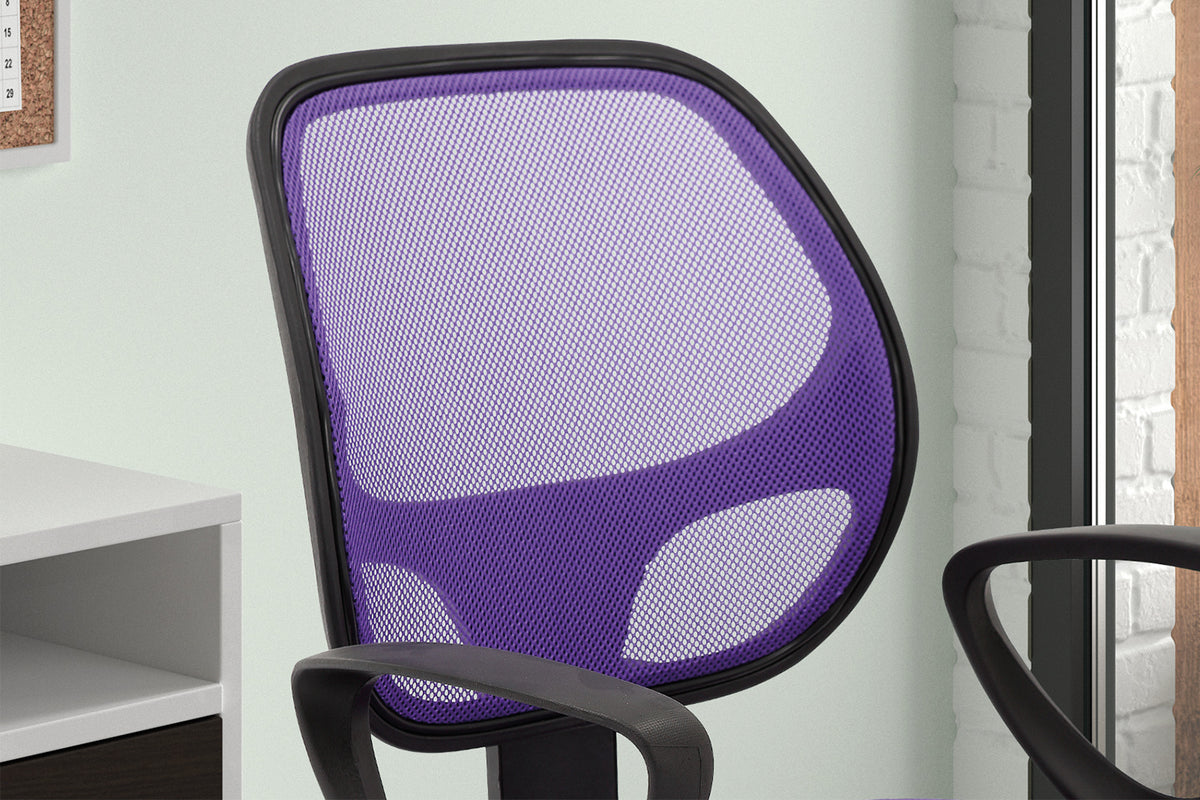 Chaise de bureau Hippa maille respirante Mauve