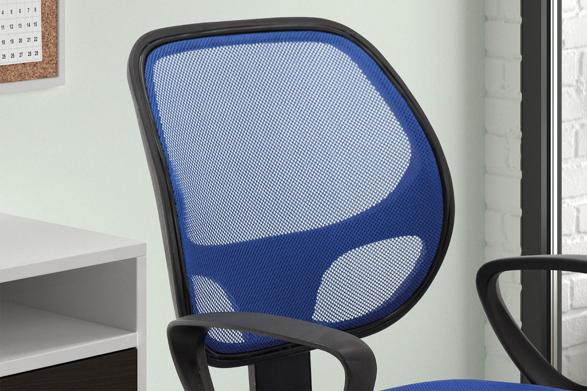 Chaise de bureau Hippa maille respirante Bleu