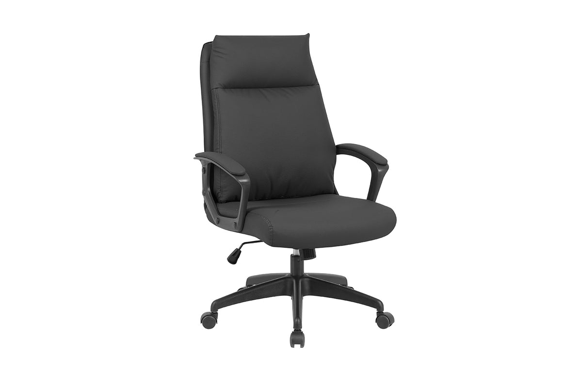 Chaise de bureau Samuel similicuir nylon Noir