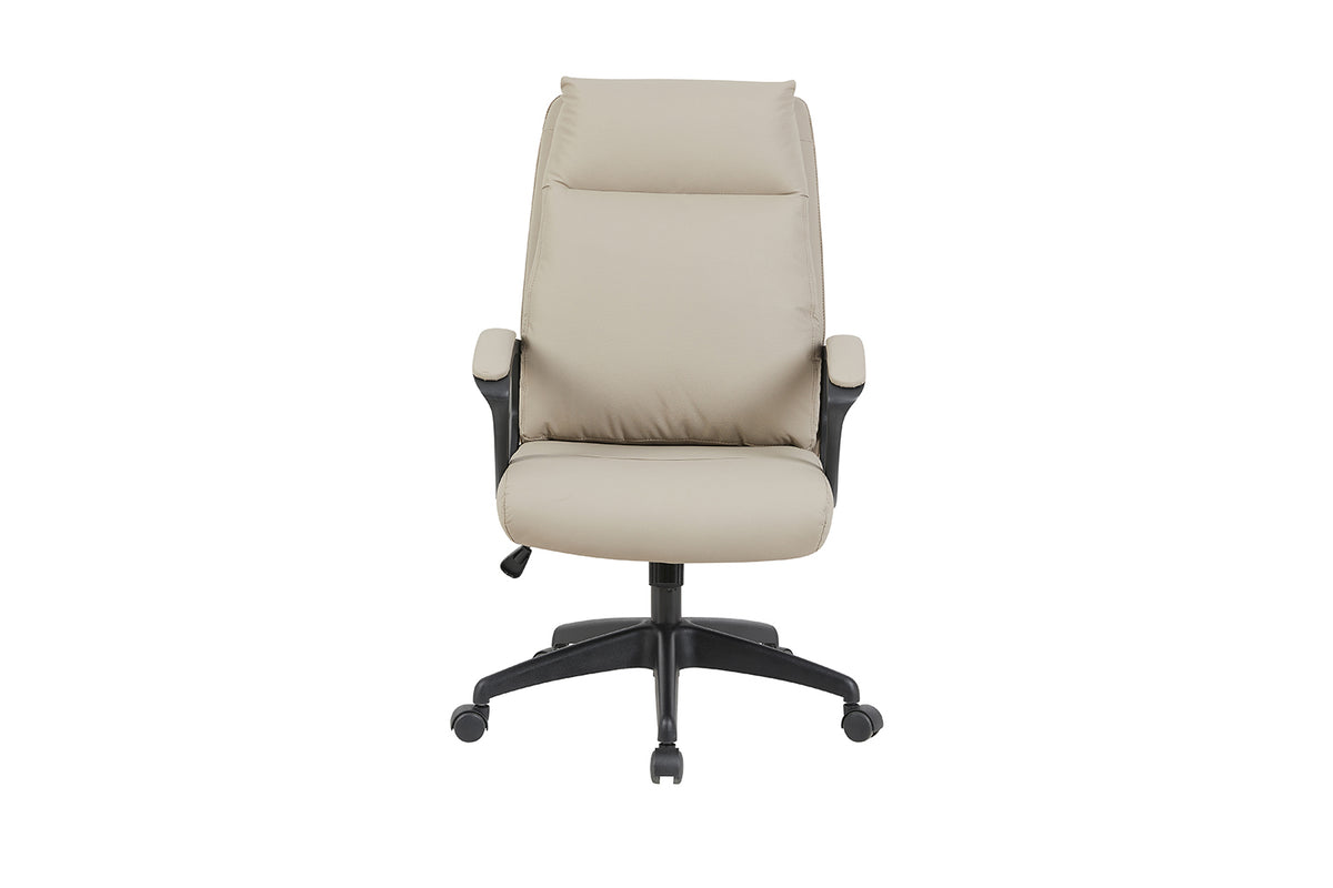 Chaise de bureau Samuel similicuir nylon Beige