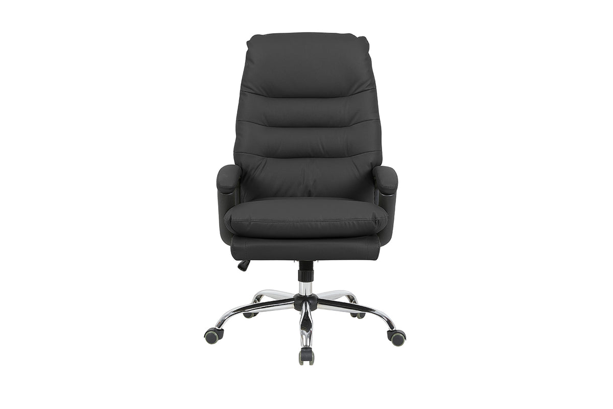 Chaise de bureau Daniel similicuir Noir