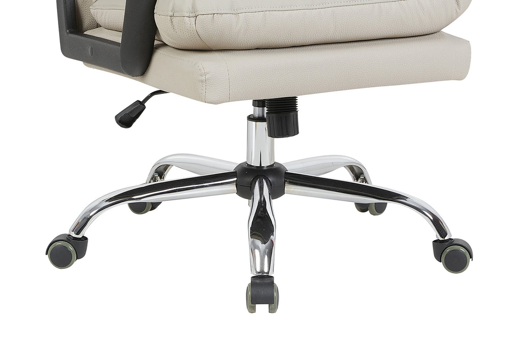 Chaise de bureau Daniel similicuir Beige