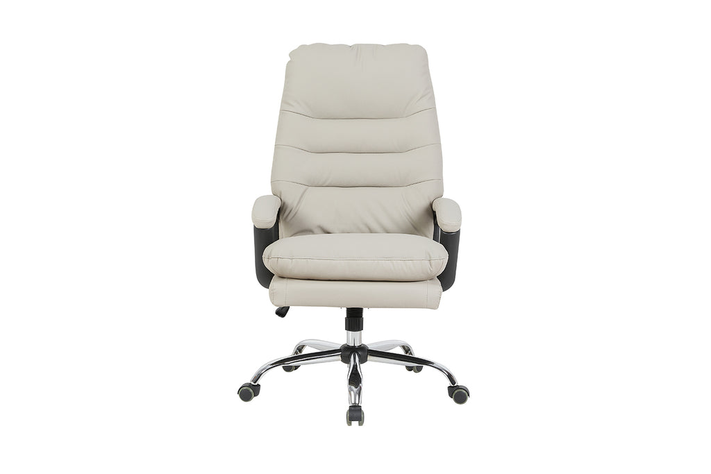 Chaise de bureau Daniel similicuir Beige