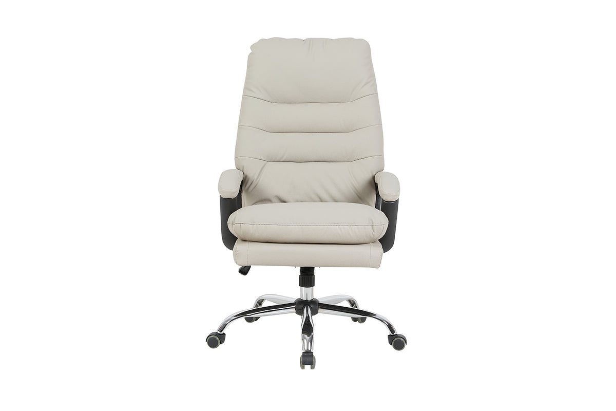 Chaise de bureau Daniel similicuir Beige