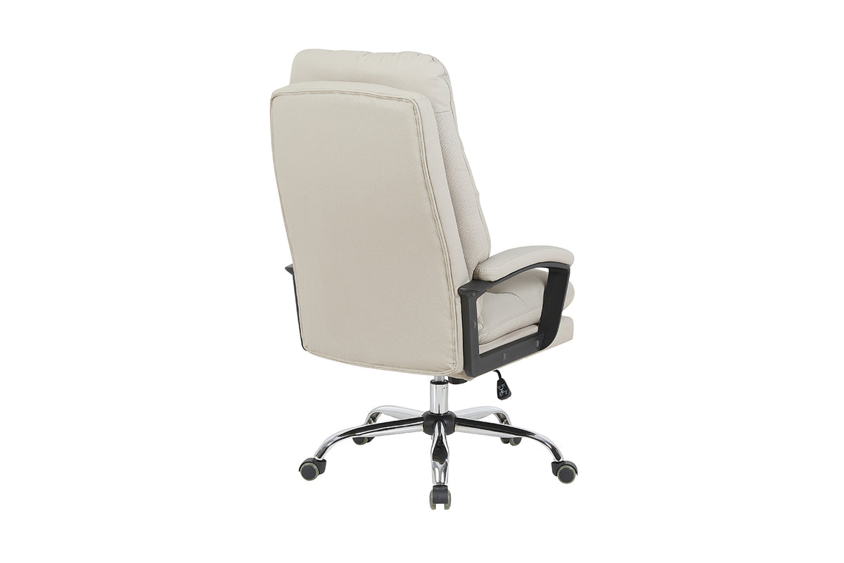 Chaise de bureau Daniel similicuir Beige