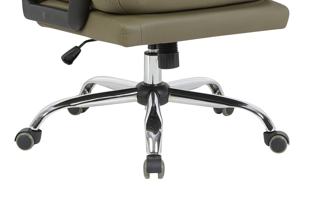 Chaise de bureau Daniel similicuir Vert