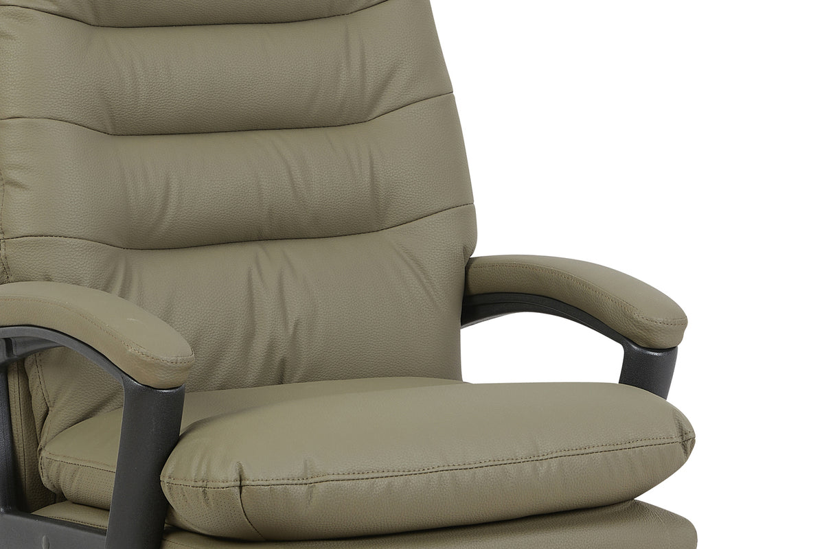 Chaise de bureau Daniel similicuir Vert
