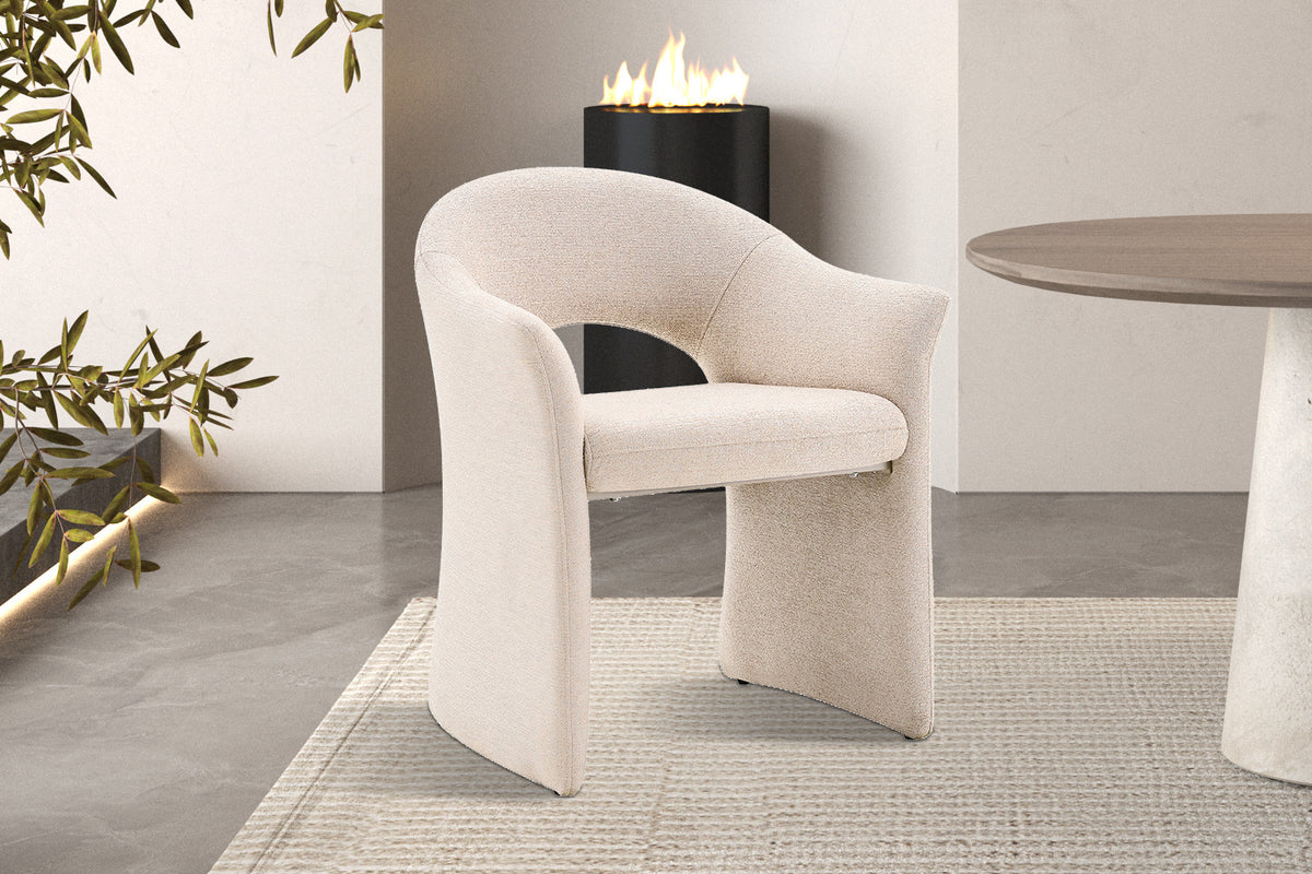 Chaise Charlotte Tissu Ote Focus-120 Beige