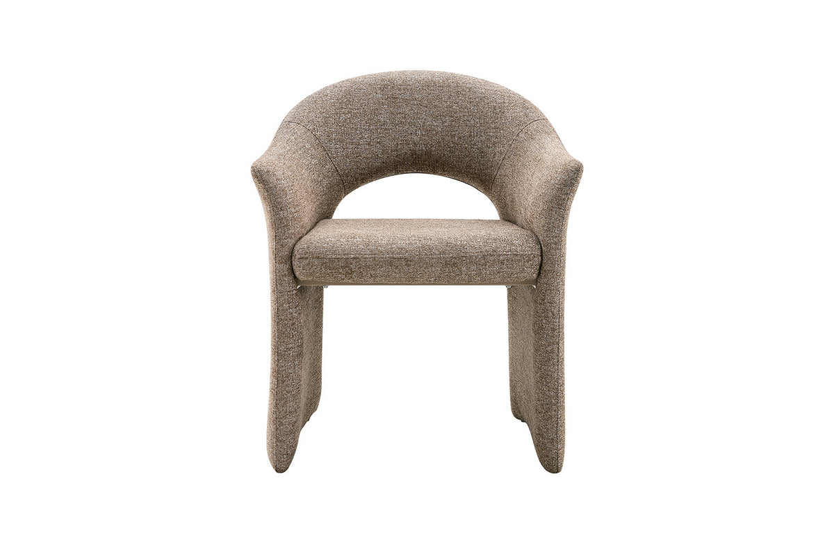 Chaise Charlotte Tissu Ote Focus-178 Poivre - vue 4