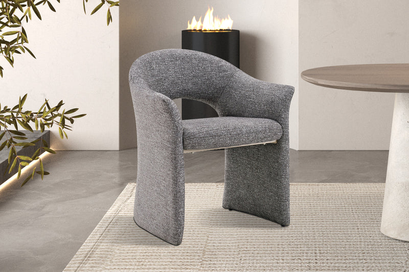 Chaise Charlotte Tissu Ote Focus-458 Gris