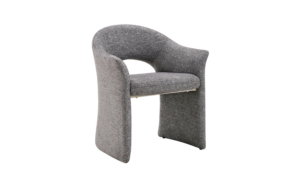 Chaise Charlotte Tissu Ote Focus-458 Gris - vue 5