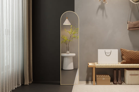 Miroir Rosalie 160x60cm Effet Chêne sur pied